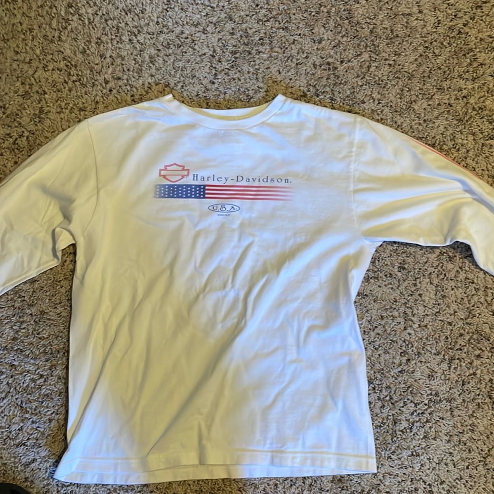 Harley Davidson long sleeve graphic tshirt  Y2K vintage